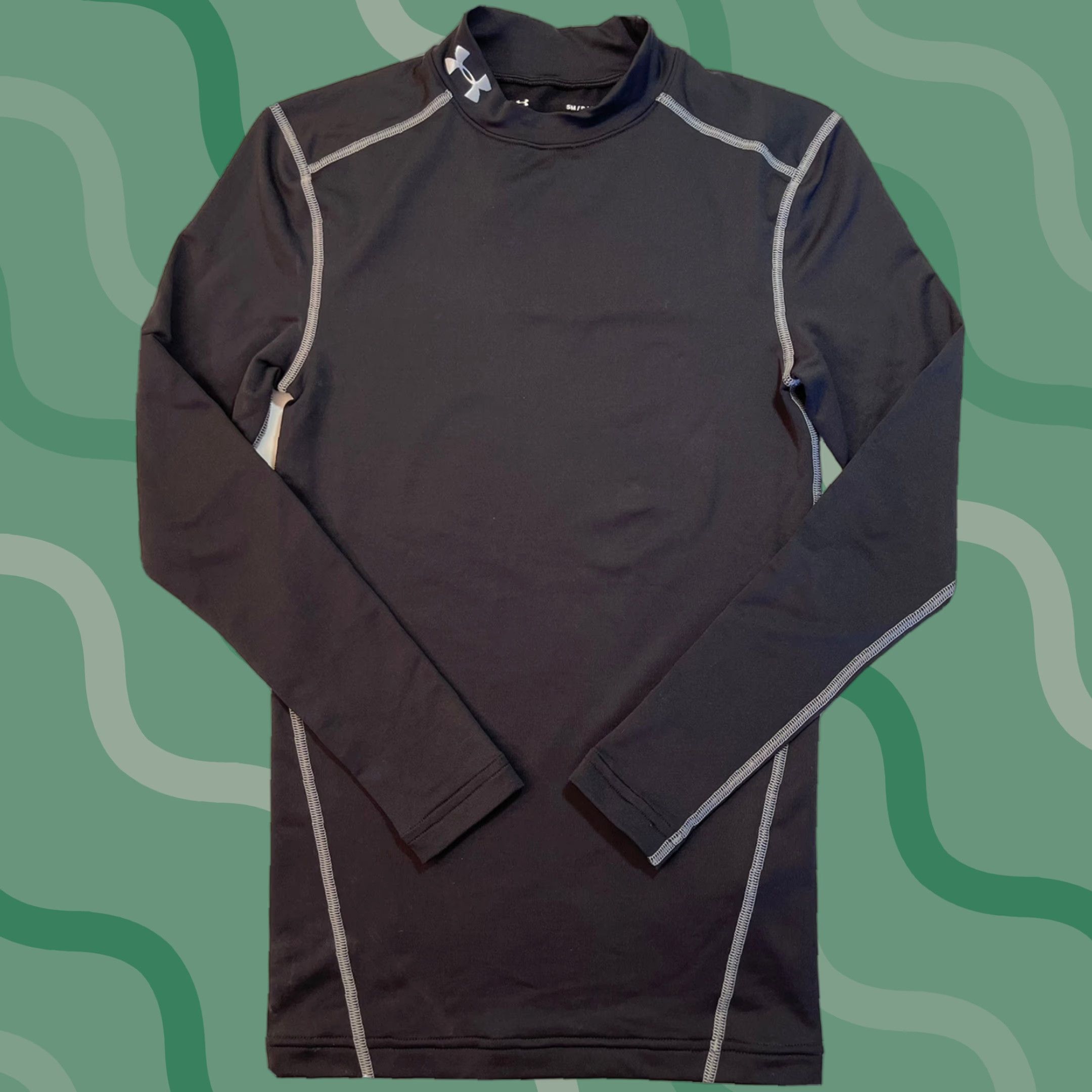 Under Armour Under Armour Mens Coldgear Fitted Mock Athletic Shirt Performance Sports Black S Size US S / EU 44-46 / 1 - 1 Thumbnail