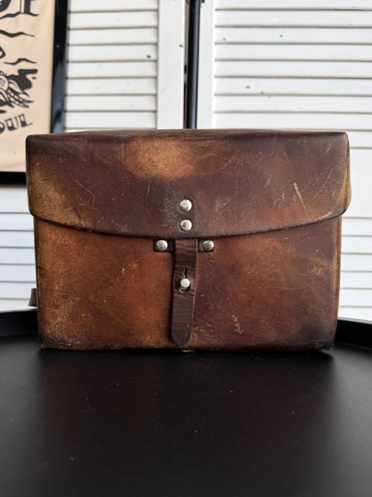 Vintage Vintage Swiss Army Leather Satchel Handcrafted Bag 1976 Size ONE SIZE - 7 Thumbnail
