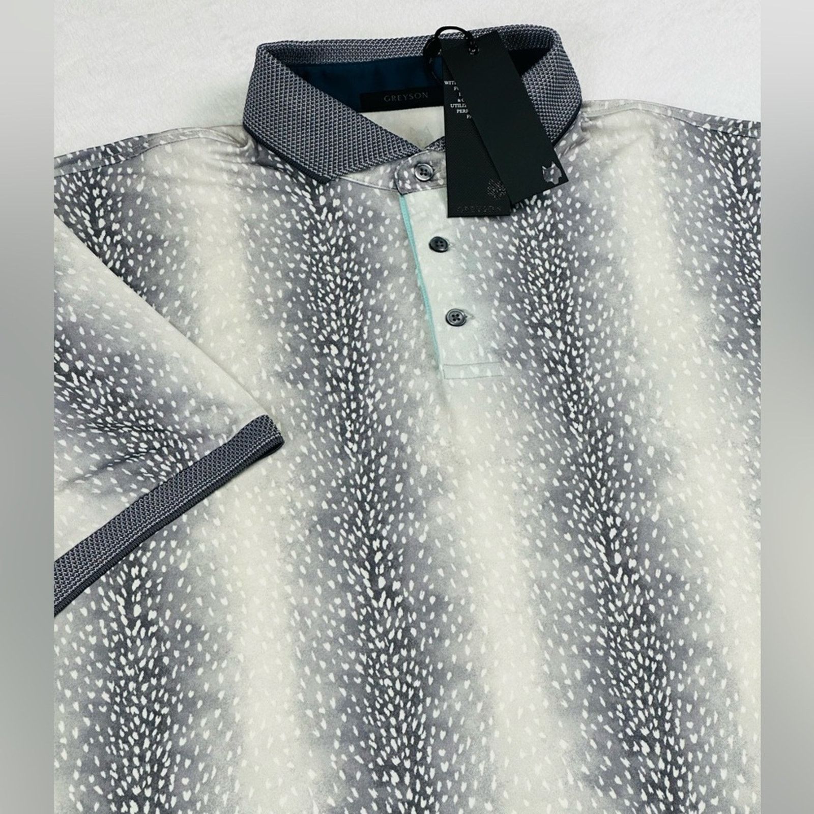 Other Greyson Men’s XL Artic Doe Eyed Golf Performance Polo Shirt Size US XL / EU 56 / 4 - 2 Thumbnail
