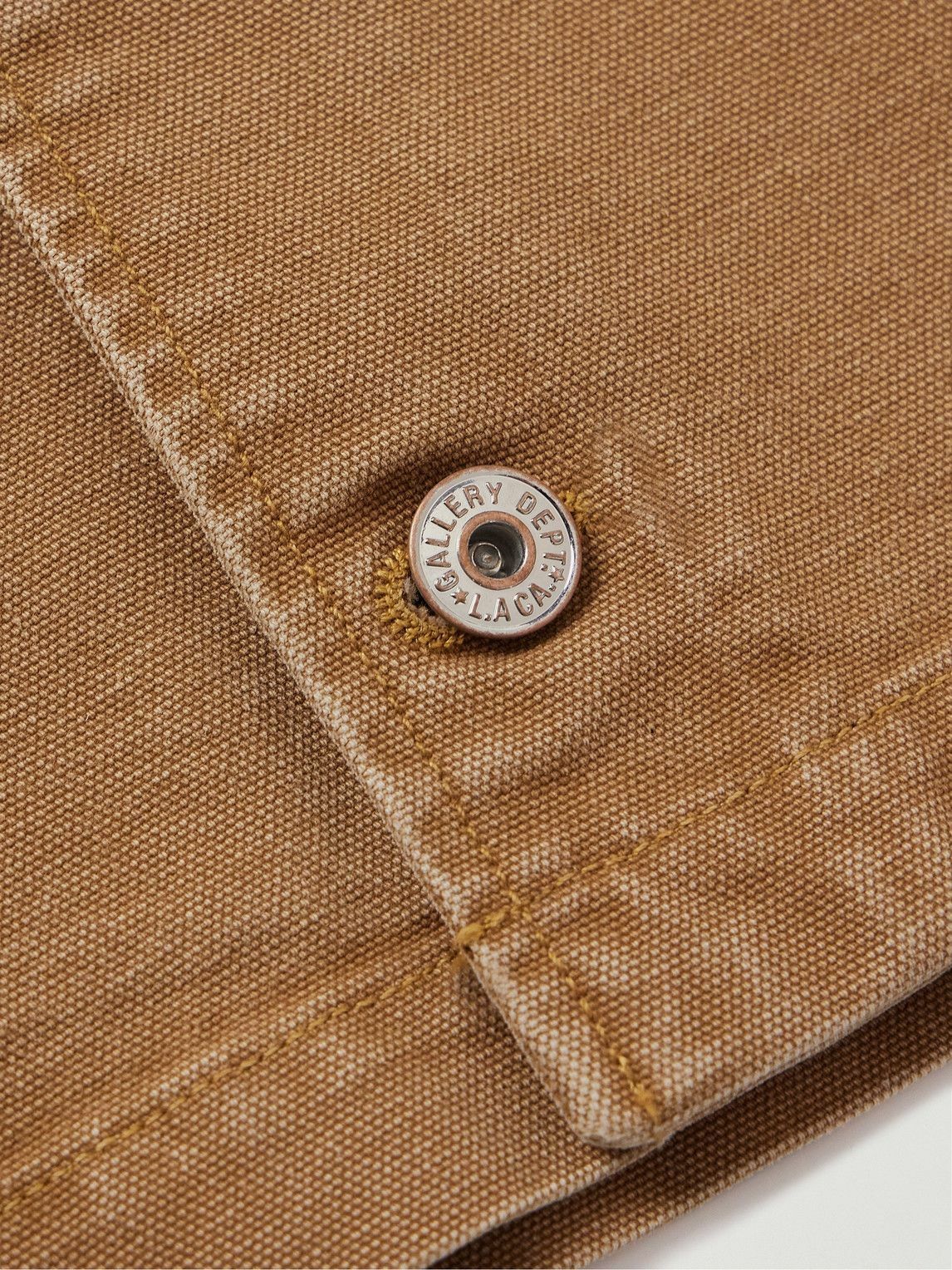 Gallery Dept. o1mle0226 Parker Button Shirt in Tan Size US XL / EU 56 / 4 - 4 Thumbnail
