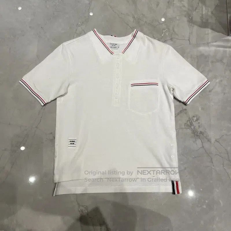 Other Thom Browne White Striped Summer T-Shirt . Size S / US 4 / IT 40 - 1 Thumbnail