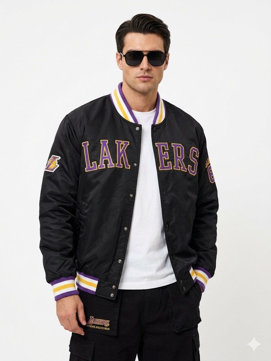 Primark LeBron James NBA LA Lakers Varsity Jacket - Primark Official Size US L / EU 52-54 / 3 - 2 Thumbnail