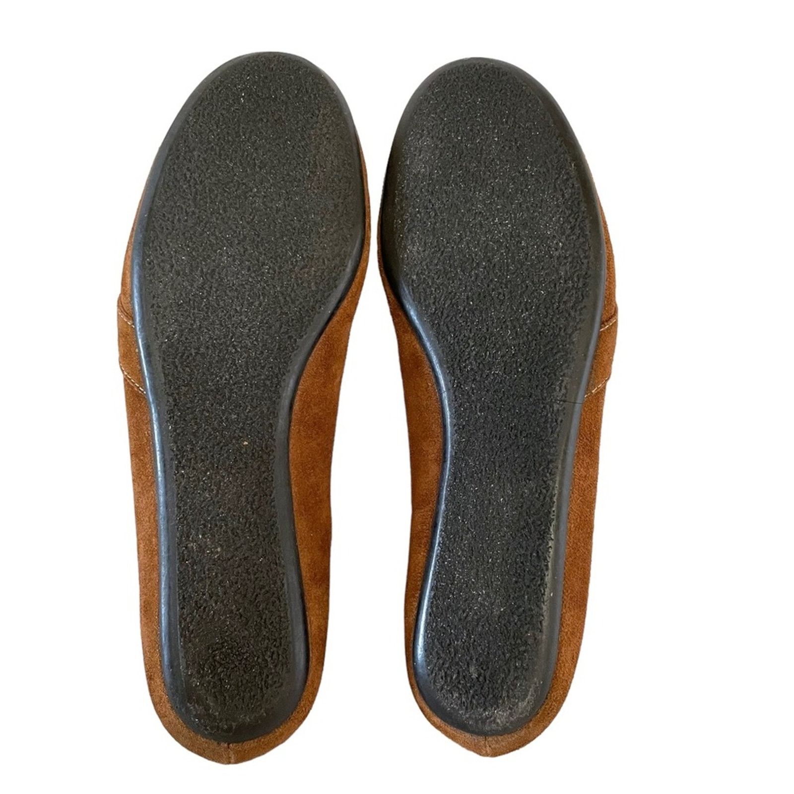 Barbara Bui BUI By Barbara Bui Brown Suede Buckle Accent Ballet Flats Size US 7.5 / IT 37.5 - 6 Thumbnail