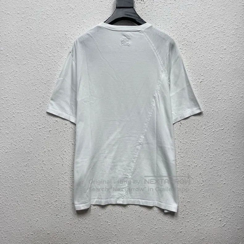 Loewe Loewe White Geometric Back Logo Embroidered Short Sleeve Size S / US 4 / IT 40 - 2 Thumbnail