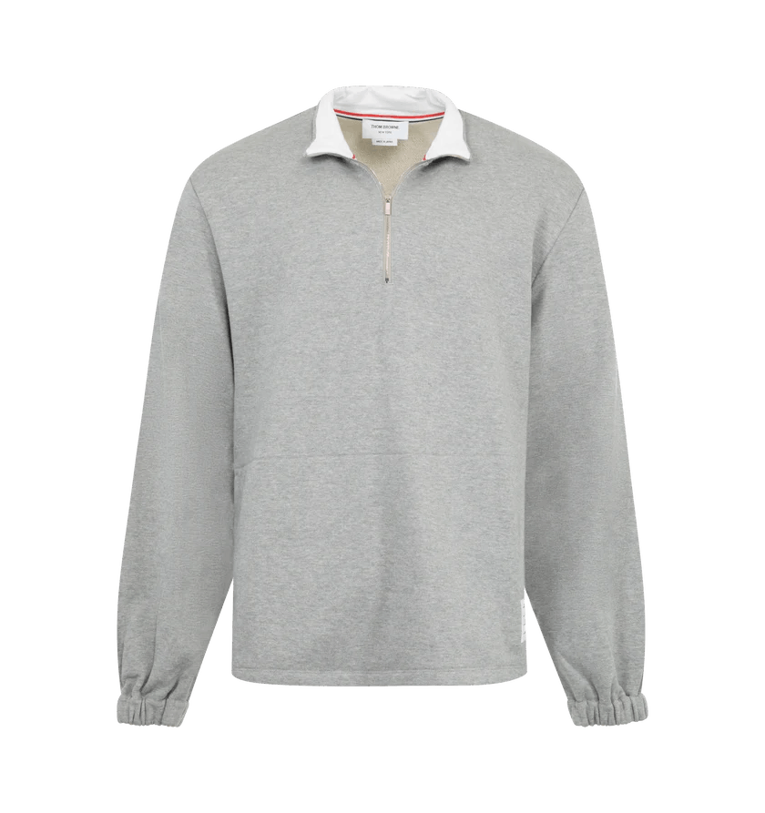 o1h1sh10525 Classic Half Zip Pullover in Grey