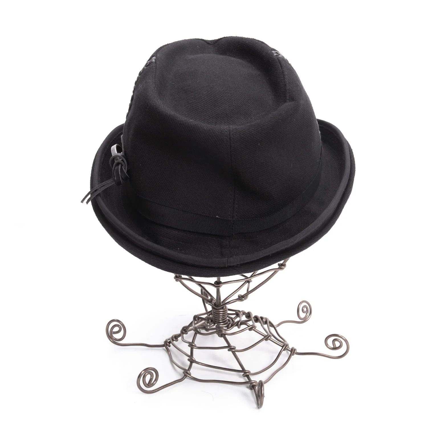 Yohji Yamamoto Yohji Yamamoto × Justin Davis Leather Braided Cotton Hat Size ONE SIZE - 6 Thumbnail