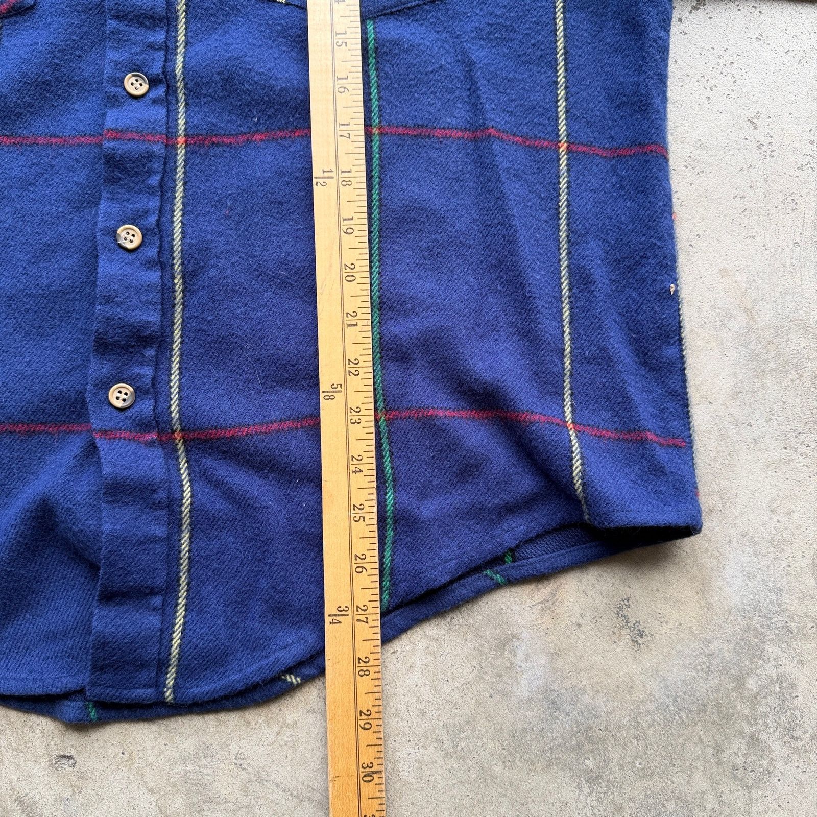 Other Vintage 80s Plaid Wool Flannel Button Up Shirt Size US L / EU 52-54 / 3 - 6 Thumbnail