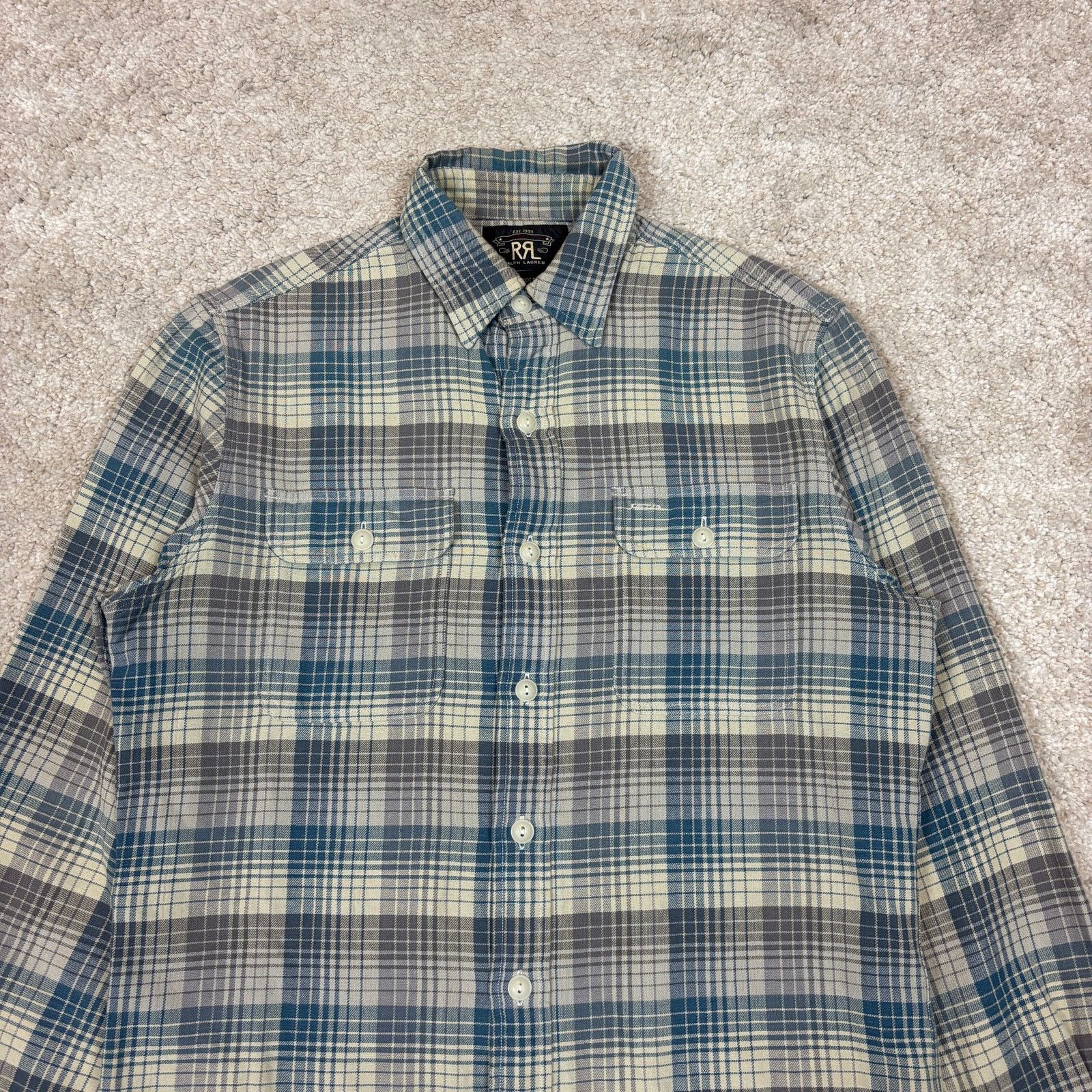 RRL Ralph Lauren RRL Double RL Ralph Lauren Plaid Flannel Shirt Men S Western Size US S / EU 44-46 / 1 - 2 Thumbnail