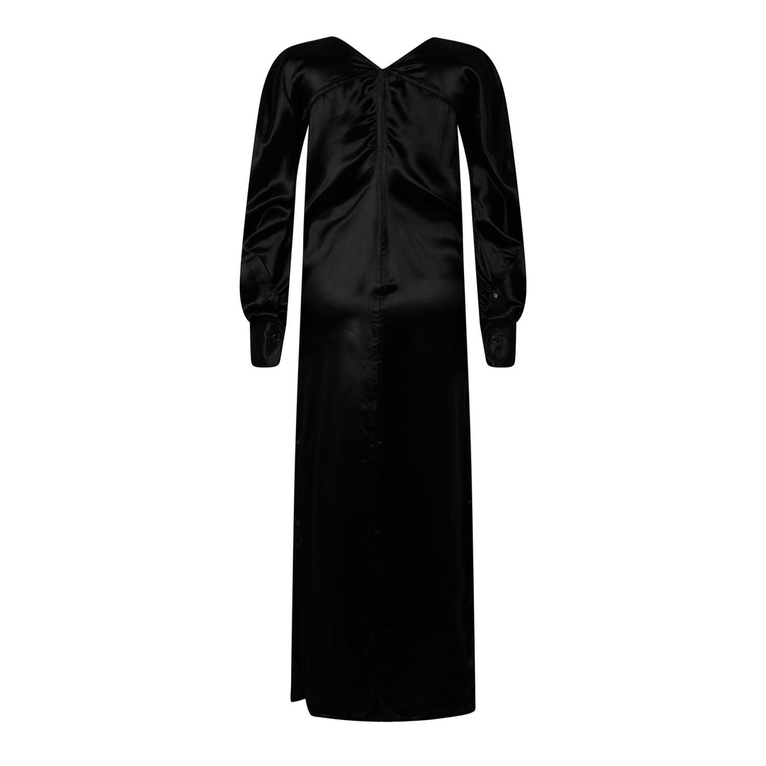 Bottega Veneta Bottega Veneta V-Neck Maxi Slip Dress in Black Size S / US 4 / IT 40 - 2 Thumbnail