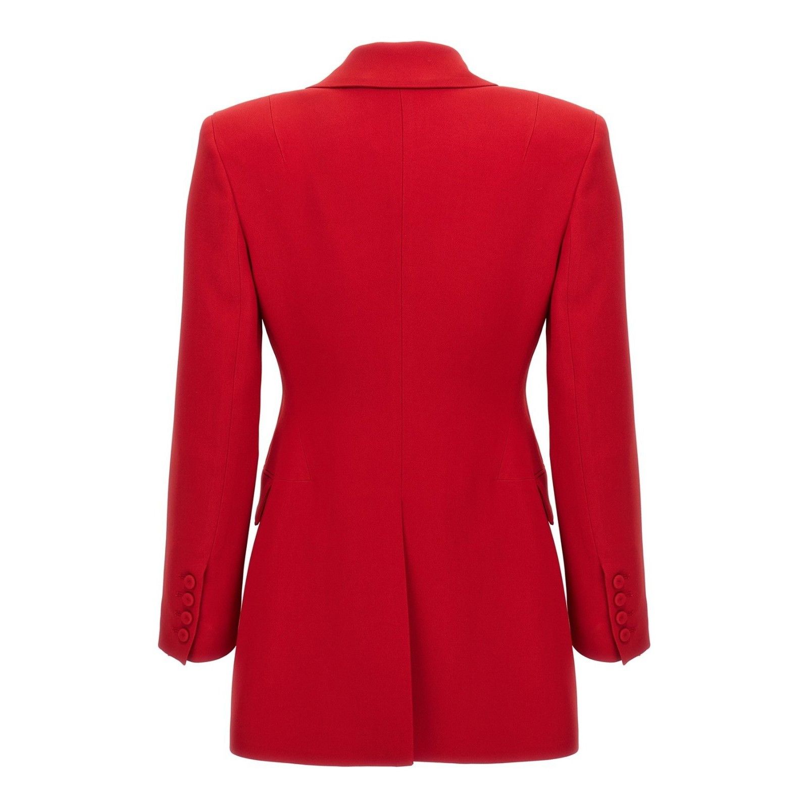 Ermanno Scervino ERMANNO SCERVINO Red Single-Breasted Blazer New & Authentic Size XS / US 0-2 / IT 36-38 - 2 Thumbnail