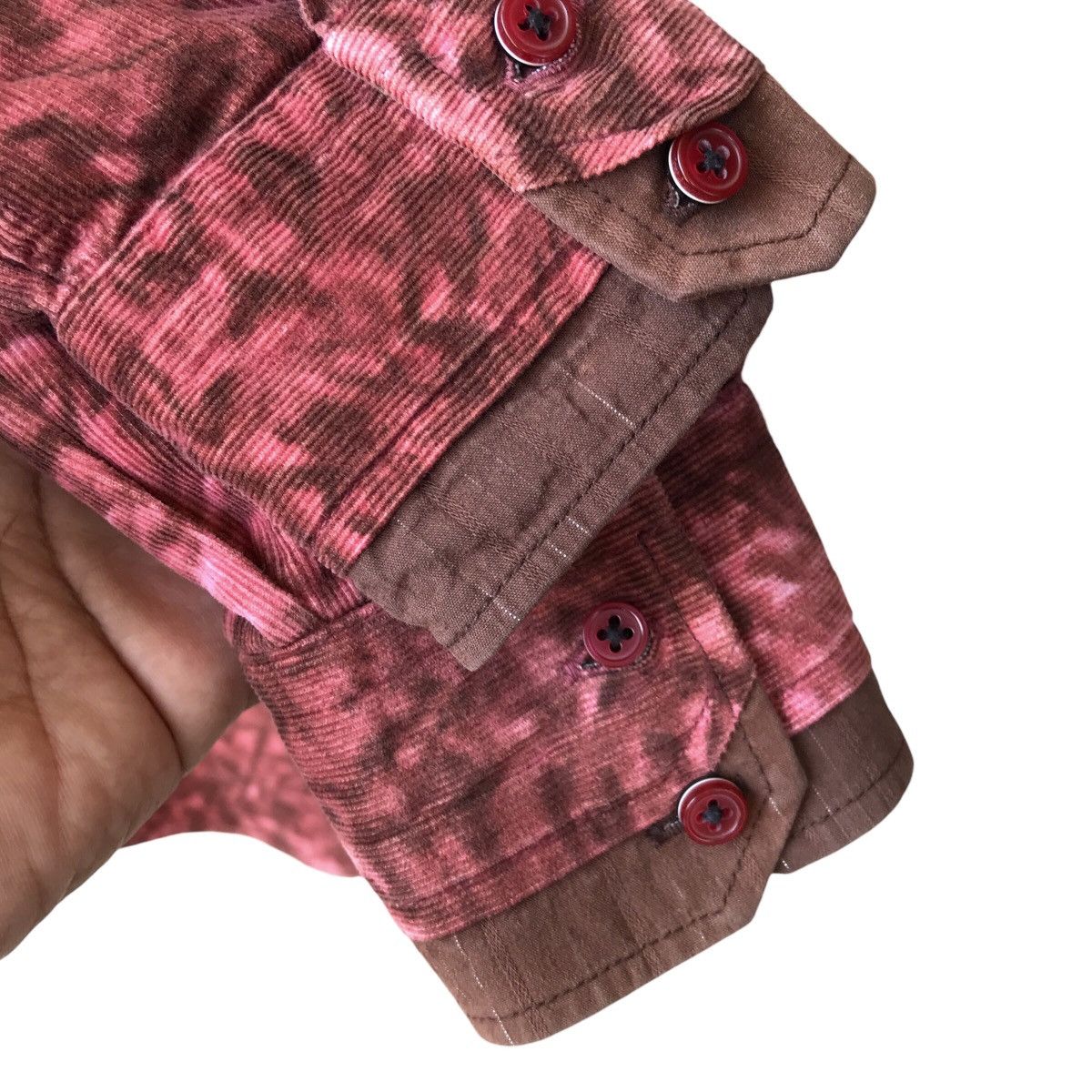 Japanese Brand × semanticdesign Semantic Design Japan Full Print Corduroy Shirt Size US L / EU 52-54 / 3 - 7 Thumbnail