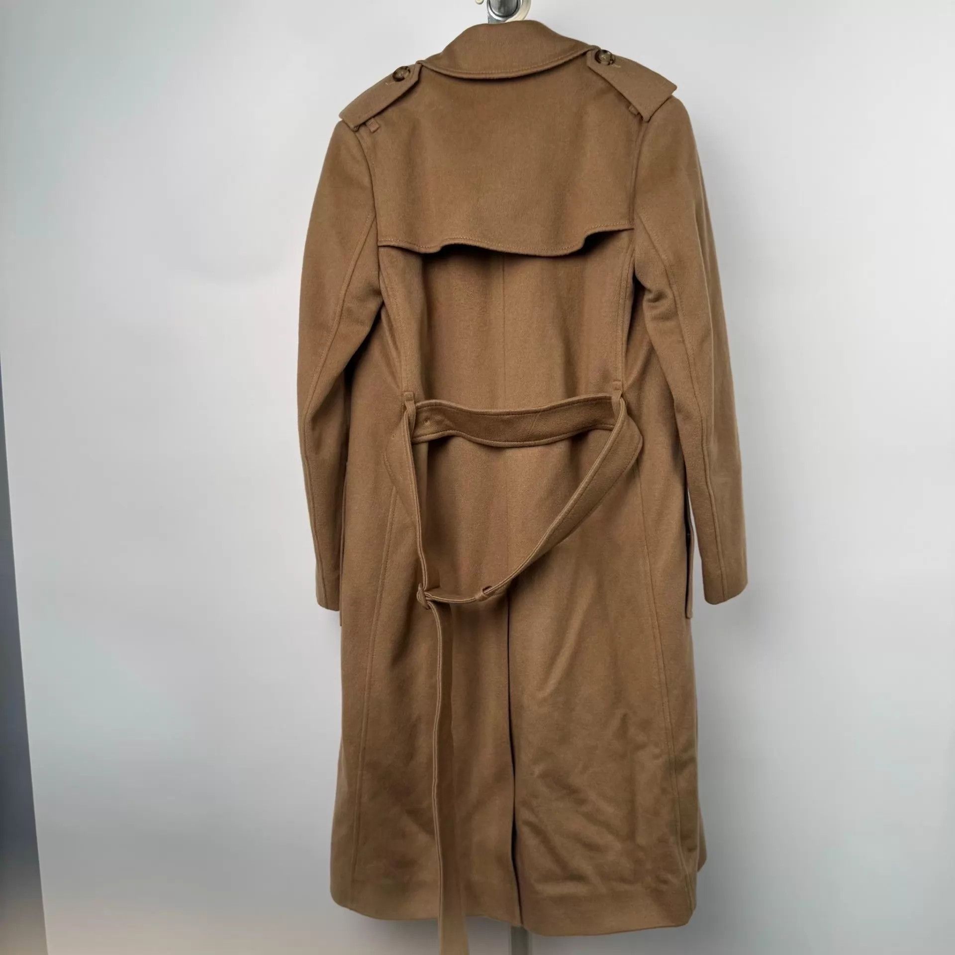 Burberry Burberry Cotton Long Brown Overcoat US 2 Size XXS / US 00 / IT 34 - 2 Thumbnail