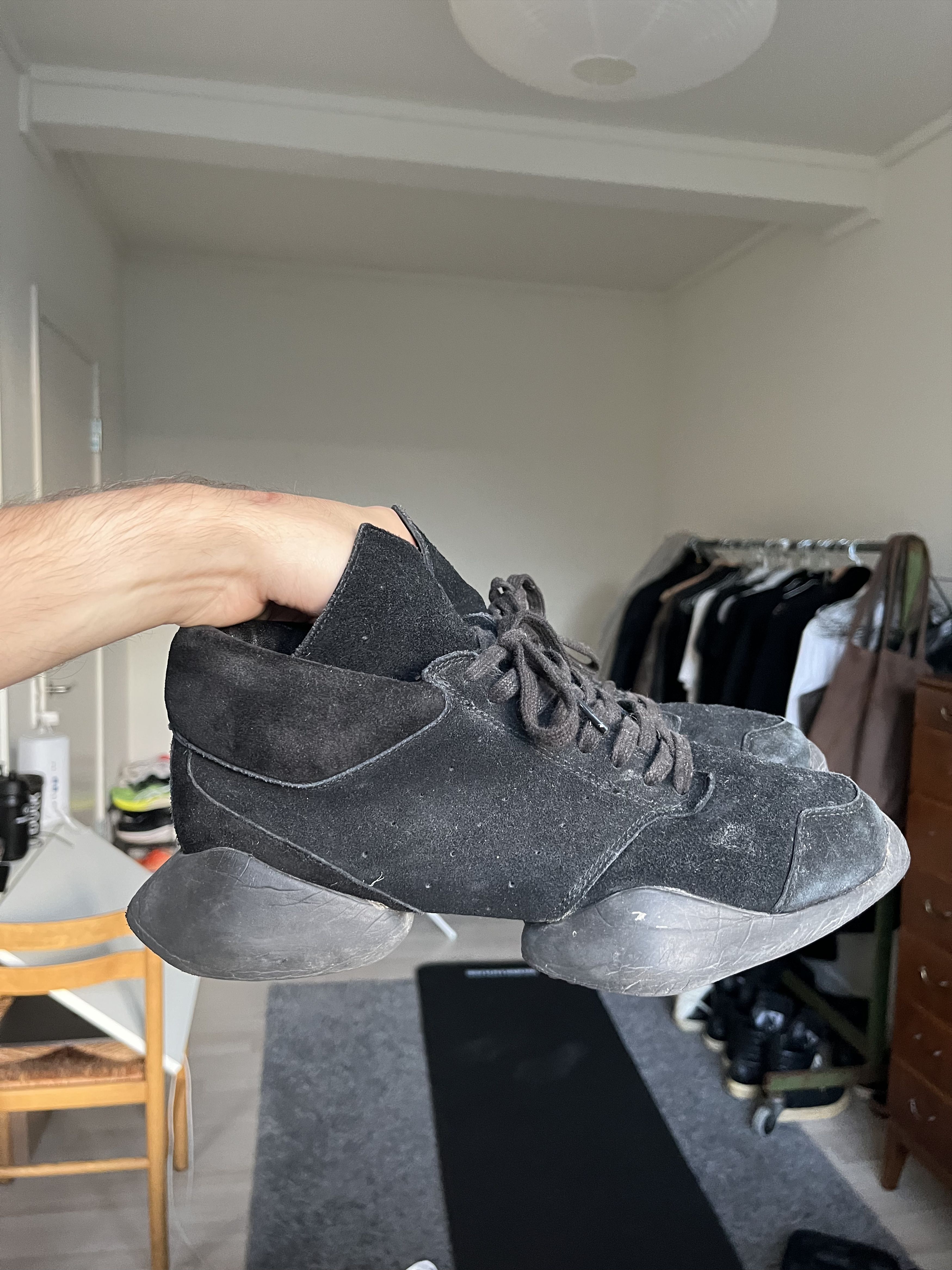 Adidas  Rick Owens  Rick Owens Drkshdw Adidas x Rick Owens  Vicious  Runner (Black) | Grailed