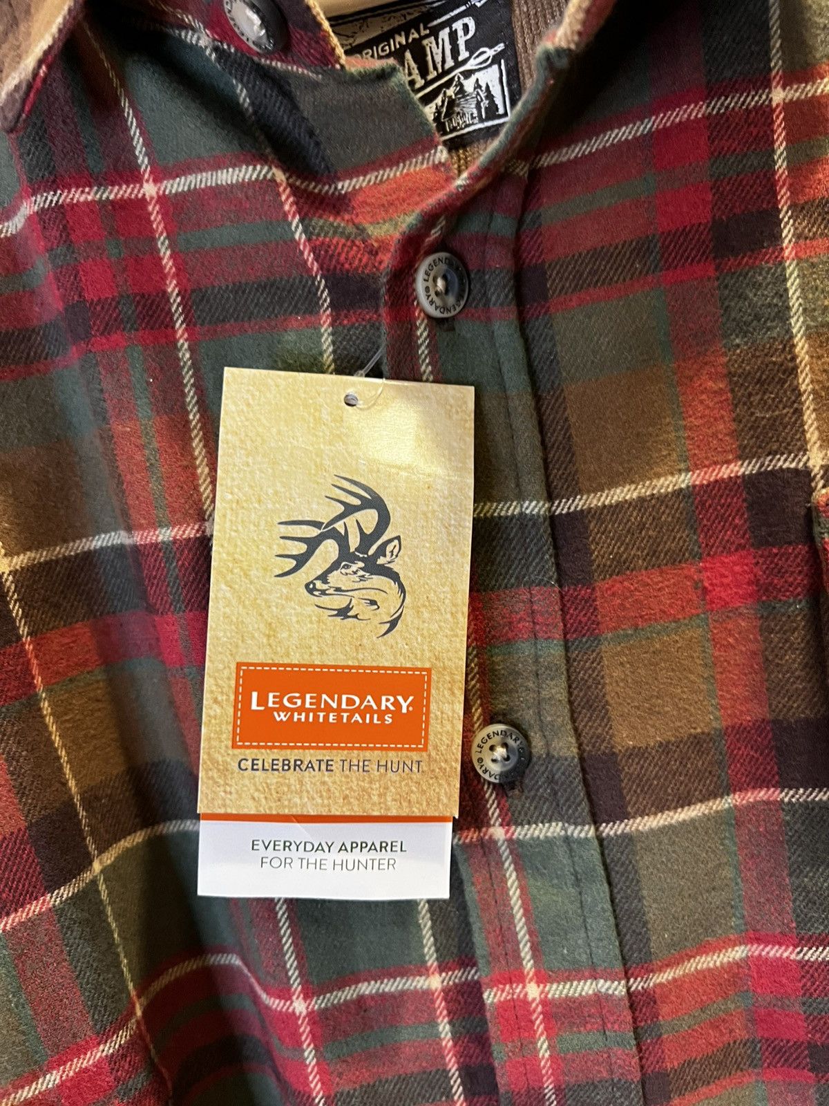 Hunter New with Tags Legendary Whitetails Buck Camp Large Flannel Size US L / EU 52-54 / 3 - 2 Thumbnail