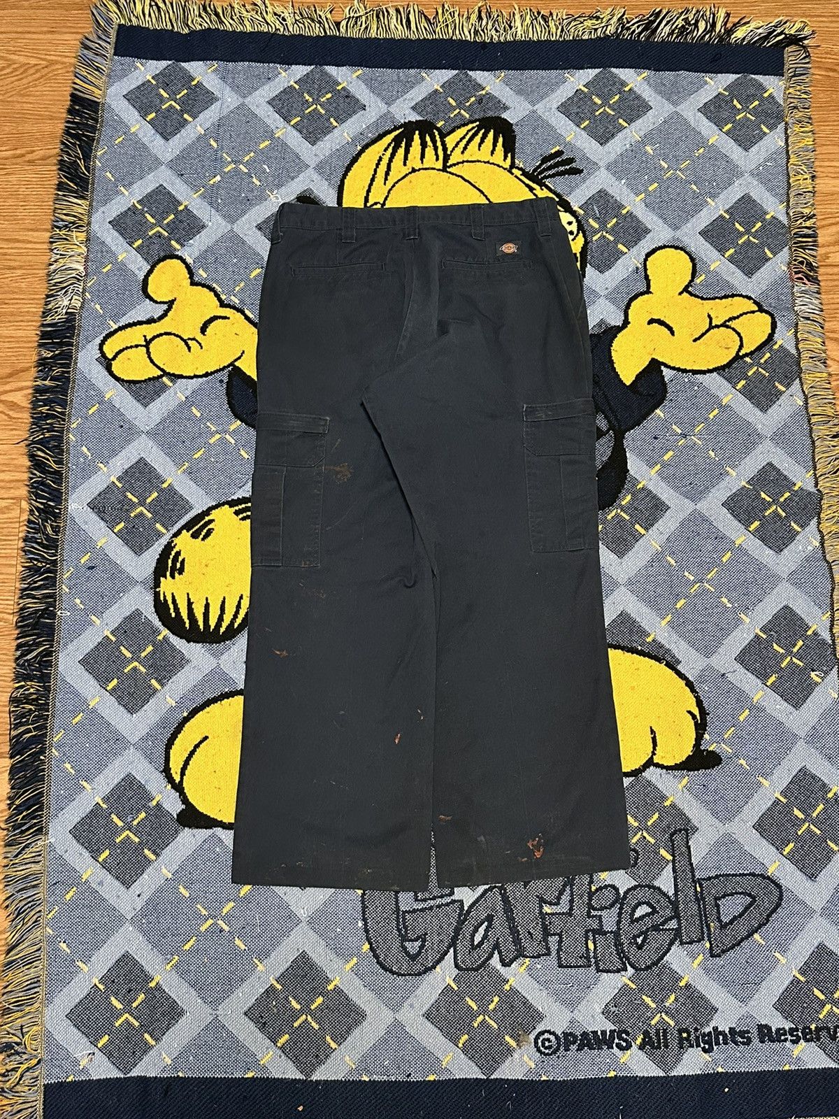 Dickies Vintage Essential Thrashed Dickies Baggy Cargo Skate Pants Size US 34 / EU 50 - 4 Thumbnail