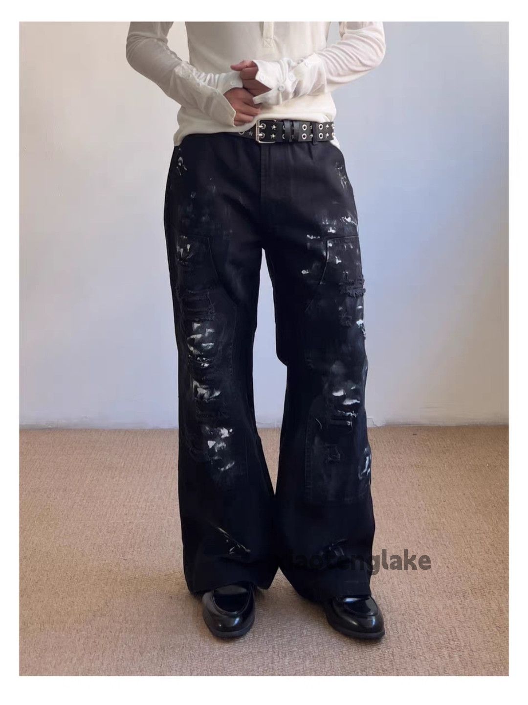 Jean Xz utility loose baggy skate hiphop carpenter cargo jeans Size US 30 / EU 46 - 2 Thumbnail