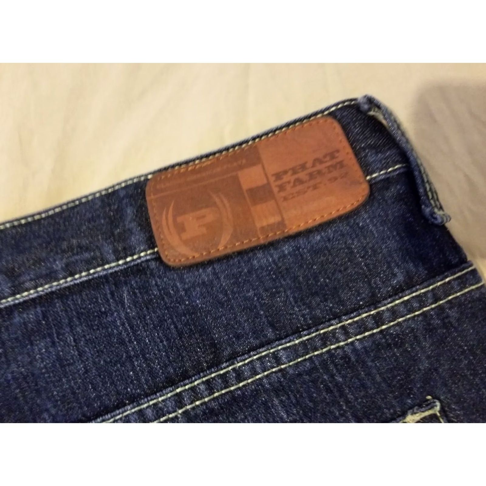 Phat Farm VINTAGE Phat Farm Jeans Mens 40x33 40x32 Blue Denim 5-Pocket 90s Hip Hop Straight Baggy Relaxed Nile? Size US 40 / EU 56 - 3 Thumbnail
