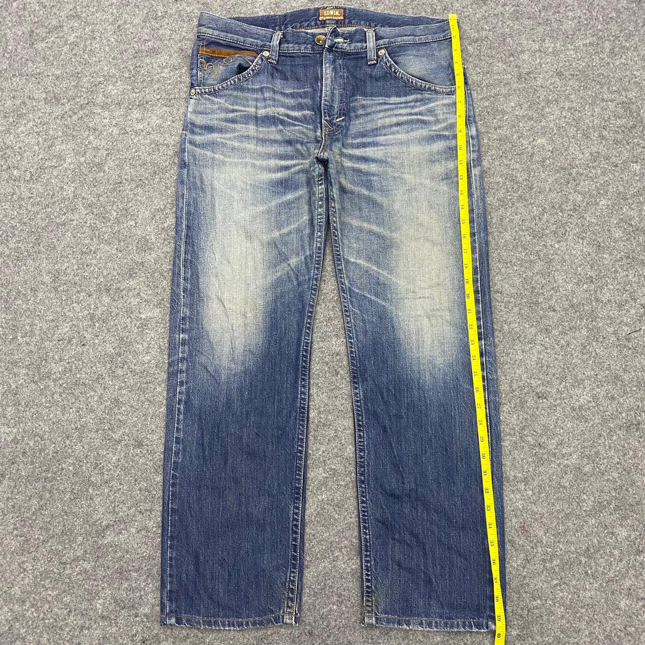 Edwin 💥Best Offer💥Edwin Exclusive Vintage Distressed Denim Size US 36 / EU 52 - 2 Thumbnail