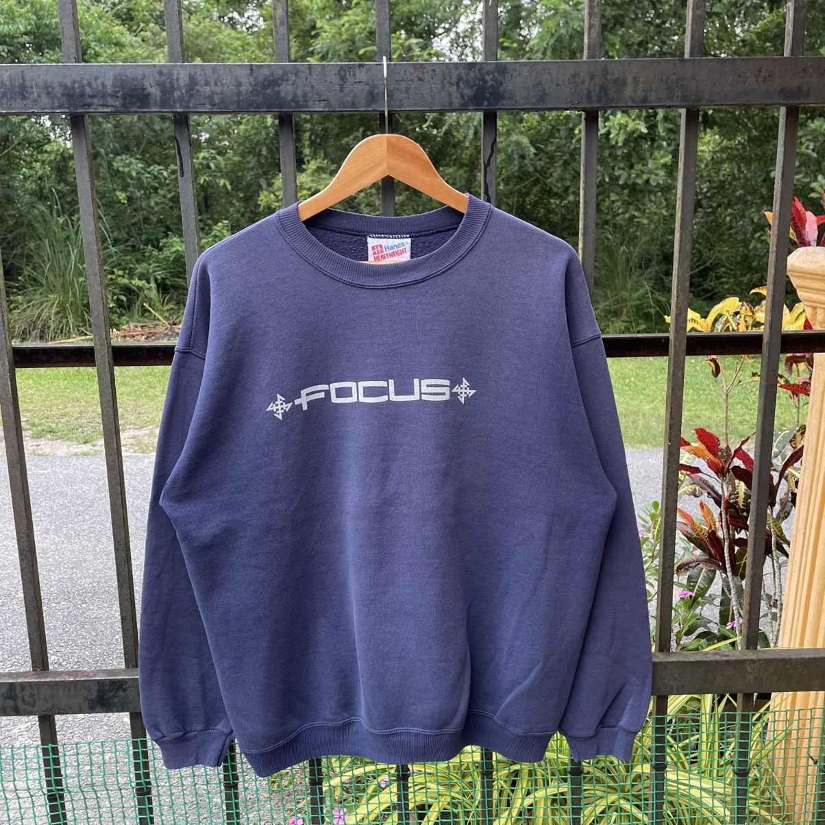 🔥Vintage 90s Focus Skateboard Big Logo Spellout Sweatshirts