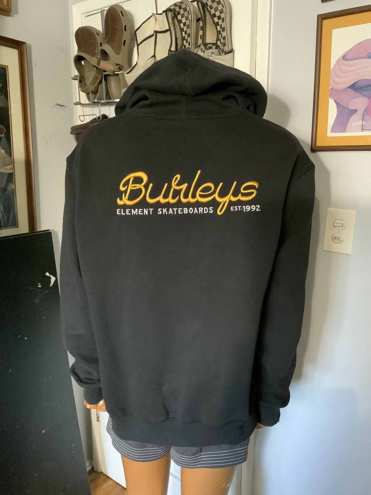 Element Burleys Element Skateboards Embroidered Gorilla Hoodie Size US L / EU 52-54 / 3 - 8 Thumbnail