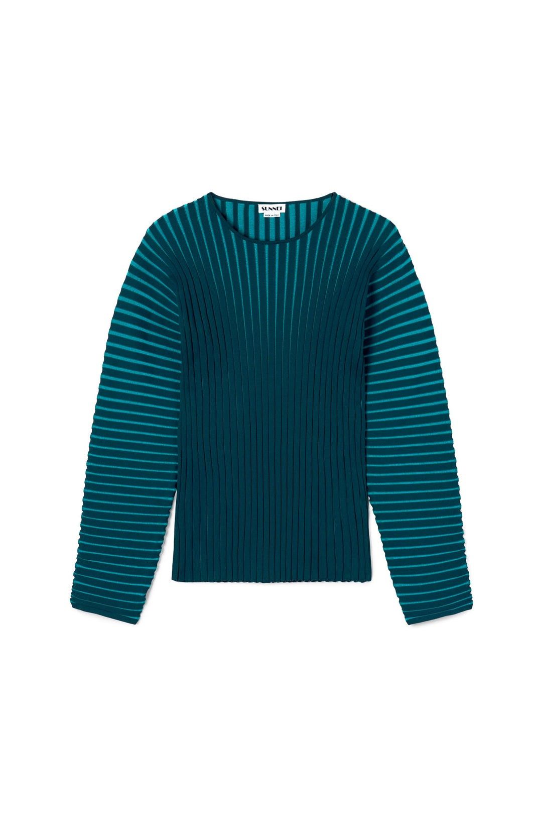 Sunnei o1mle0925 Accordion Sweater in Multicolor Size US M / EU 48-50 / 2 - 1 Preview