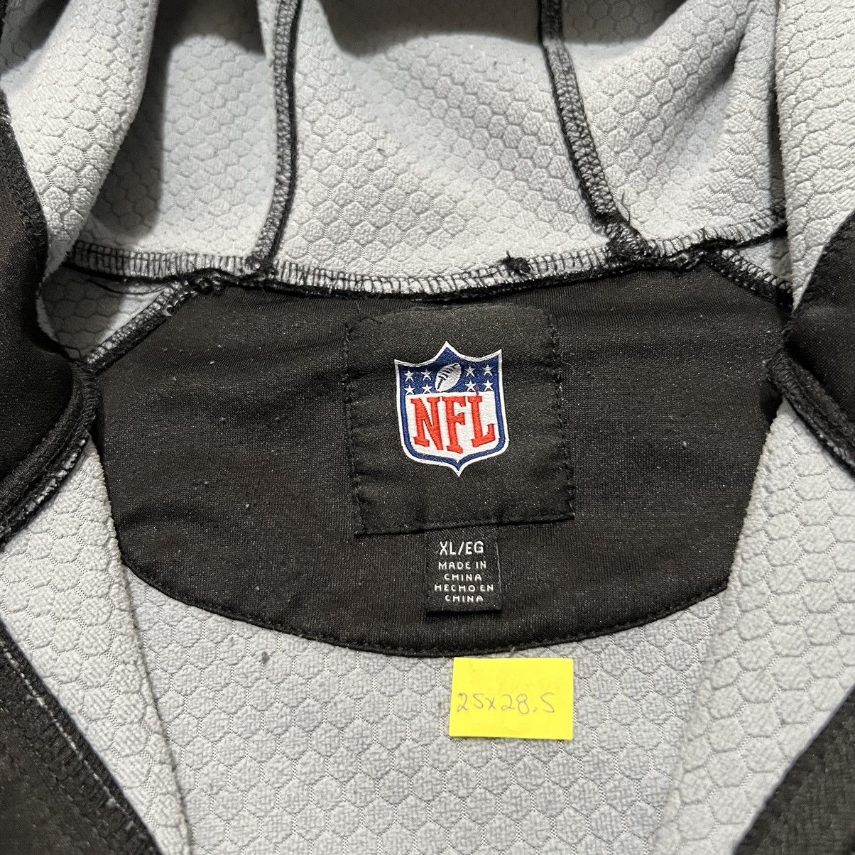 NFL NFL Raiders Black/Grey Full Zip Las Vegas Football Jacket Size US XL / EU 56 / 4 - 5 Thumbnail