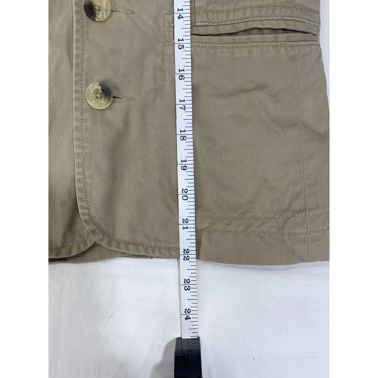Gap GAP Jacket Women S Short Cotton Beige 3-Button Peacoat Casual Vintage No Brown Snap Bohemian Cowboy Hipster Southwestern Fall Winter Size S / US 4 / IT 40 - 7 Thumbnail
