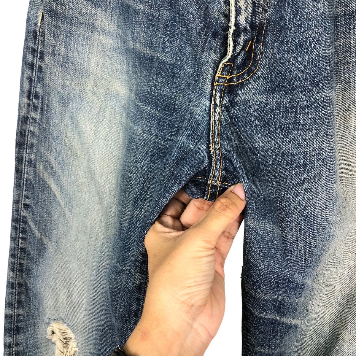 Japanese Brand 🔥Vintage Denim Jeans Big John Issey Miyake Size US 30 / EU 46 - 15 Thumbnail