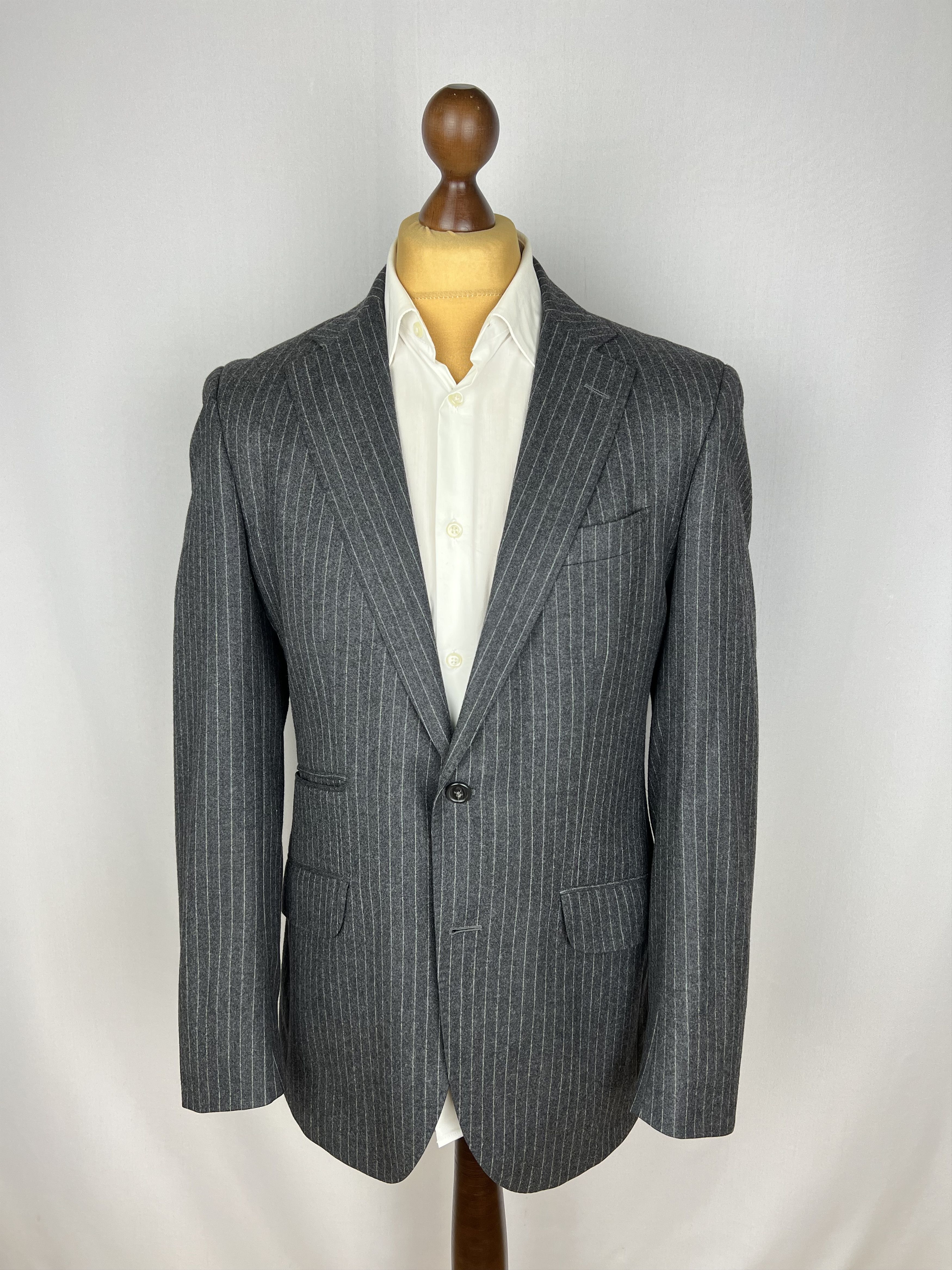 Hackett London Striped Soft 100% Wool "Chelsea" Sport Coat Size 40L - 1 Thumbnail