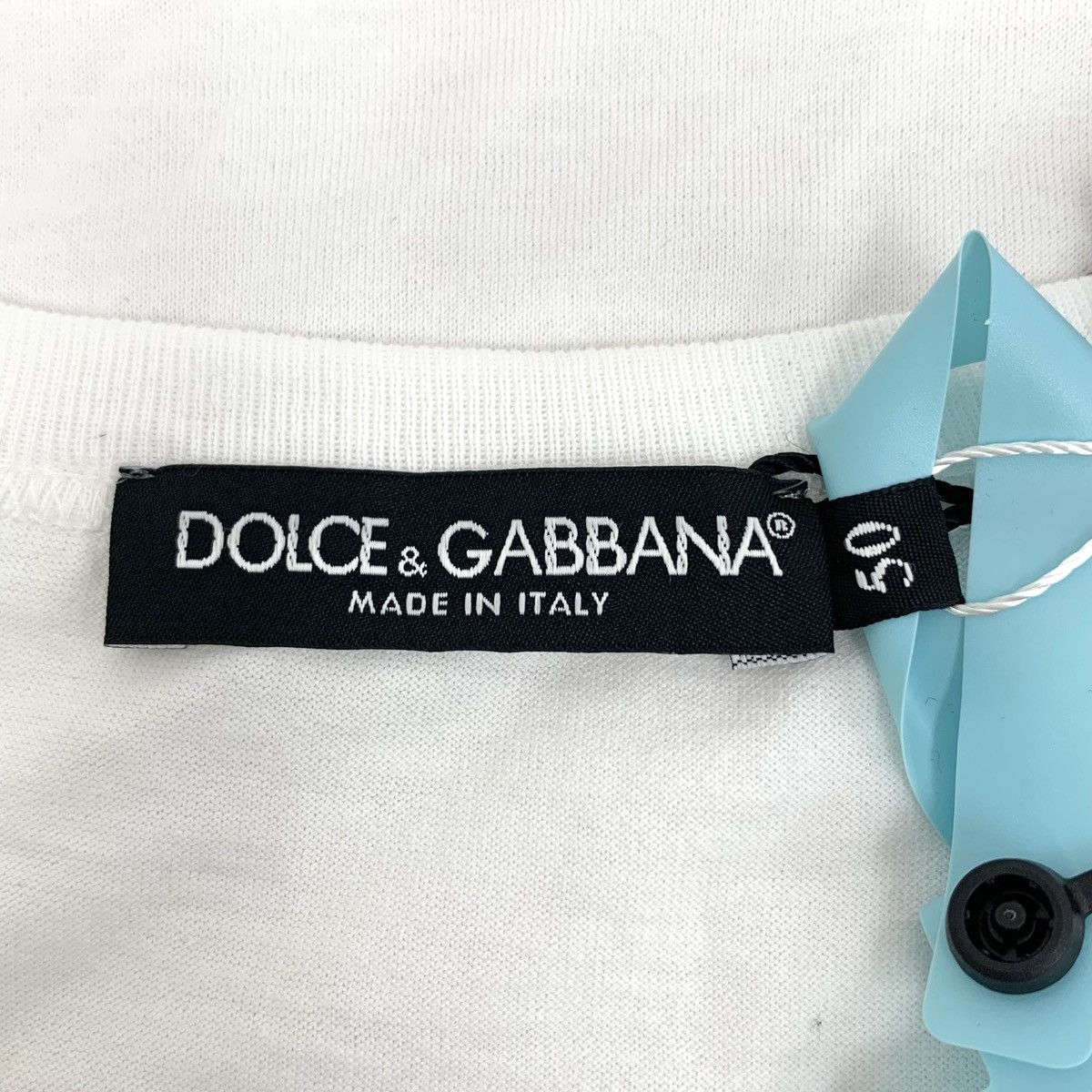 Dolce & Gabbana Dolce & Gabbana White Logo Print Short Sleeve T-Shirt K26WX Size US L / EU 52-54 / 3 - 5 Thumbnail