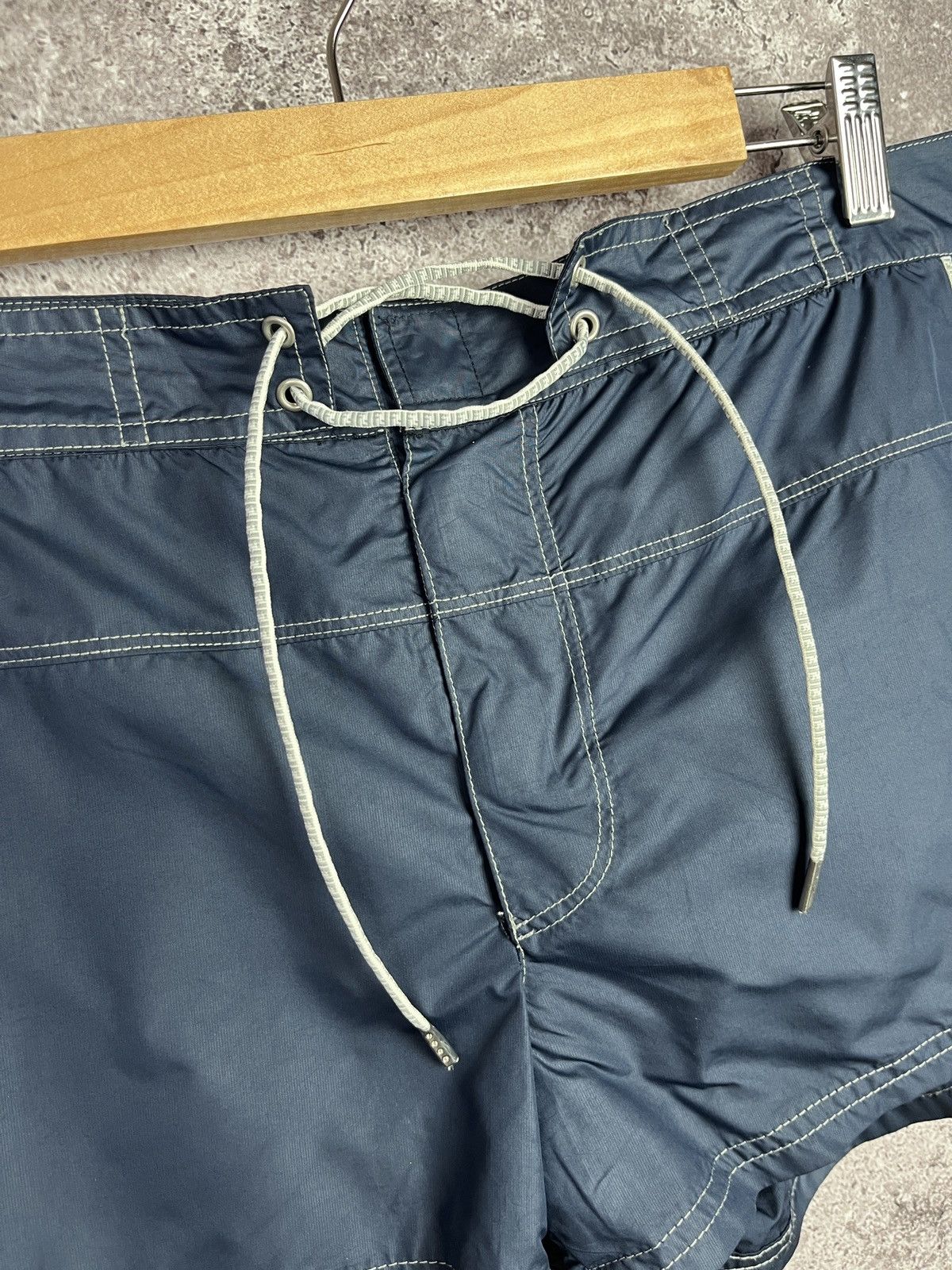 Fendi Fendi Swim Shorts Size 46 Navy FF Monogram Trim Vintage 🇮🇹 Size US 30 / EU 46 - 3 Thumbnail
