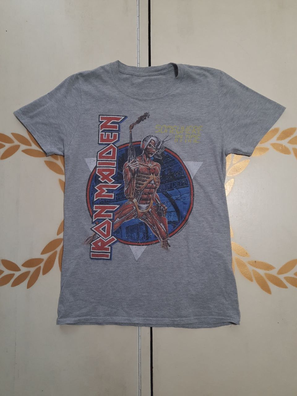 Band Tees × Iron Maiden Iron Maiden Somewhere In Time T-Shirt 2016 Size US XS / EU 42 / 0 - 2 Thumbnail