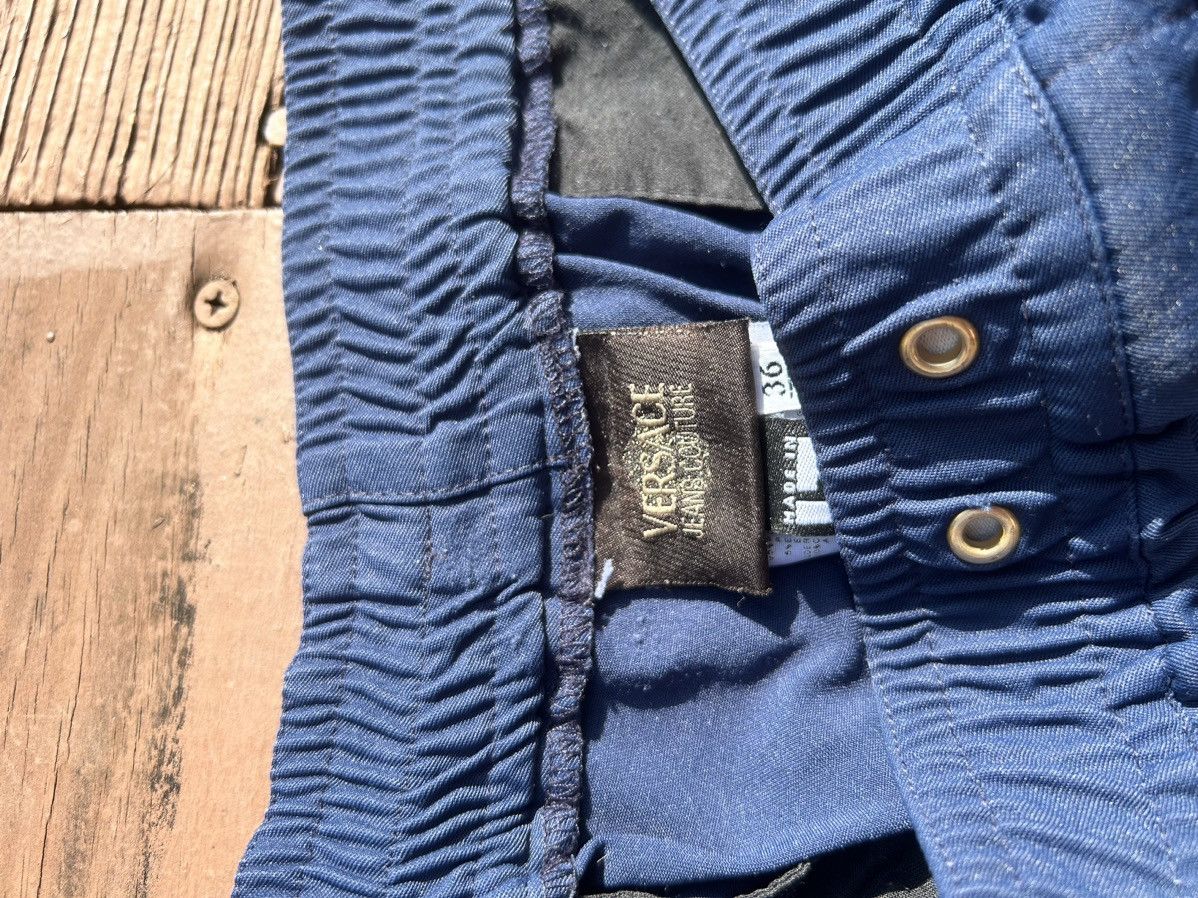 Versace Jeans Couture × Vintage Versace Jeans Couture navy blue carpenter double knee pants Size US 36 / EU 52 - 2 Thumbnail