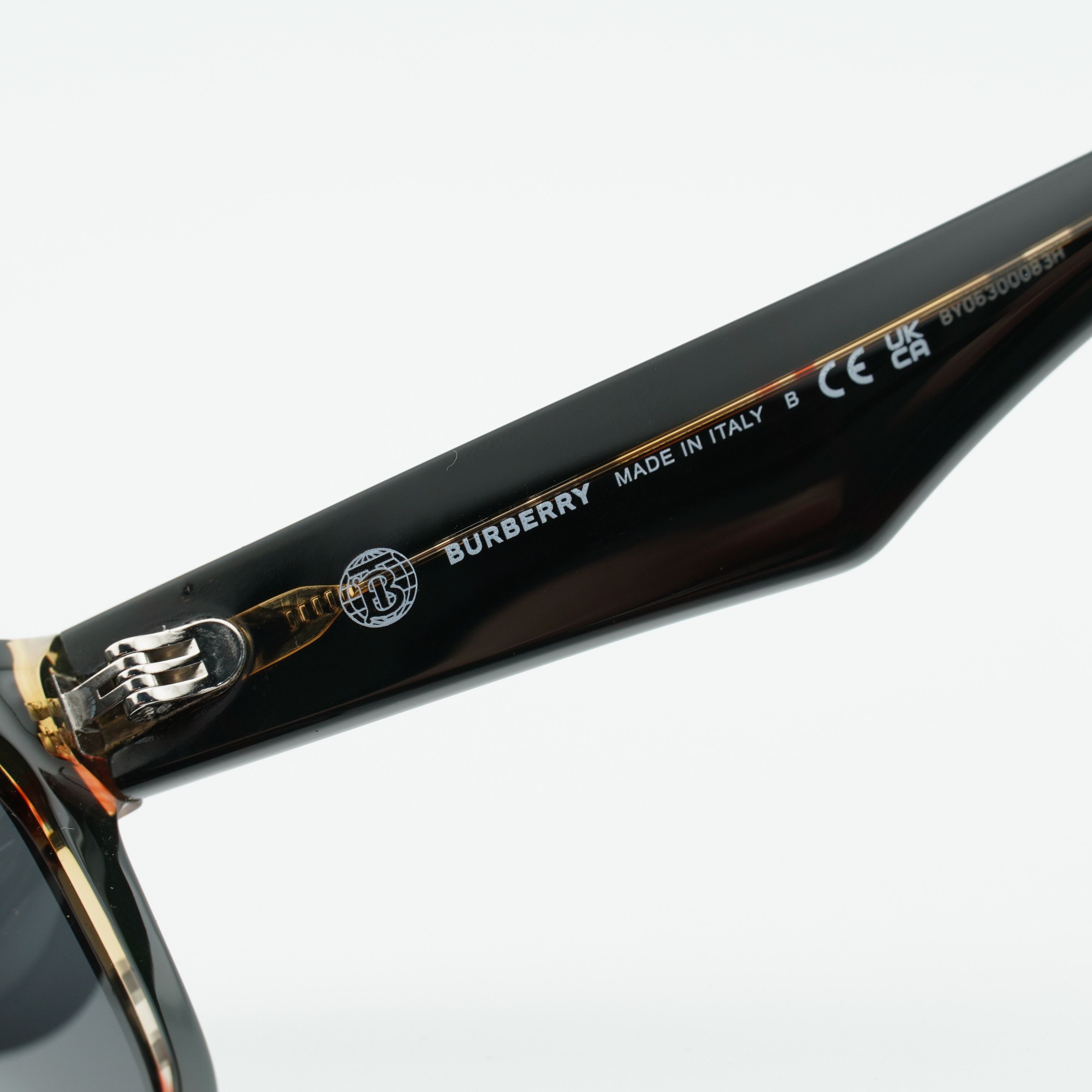 Burberry Burberry BE4431U 412187 Sunglasses Black Square Frame Size ONE SIZE - 5 Thumbnail