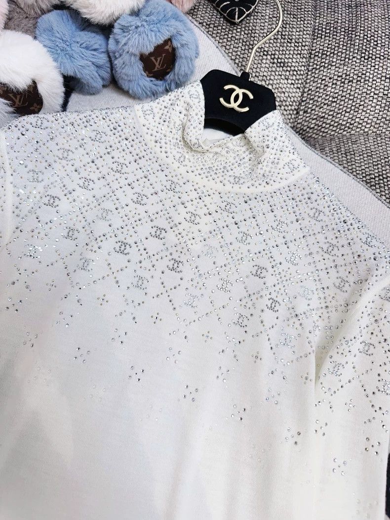 Chanel Chanel Ski series diamond check full diamond sequin double Size S / US 4 / IT 40 - 3 Thumbnail