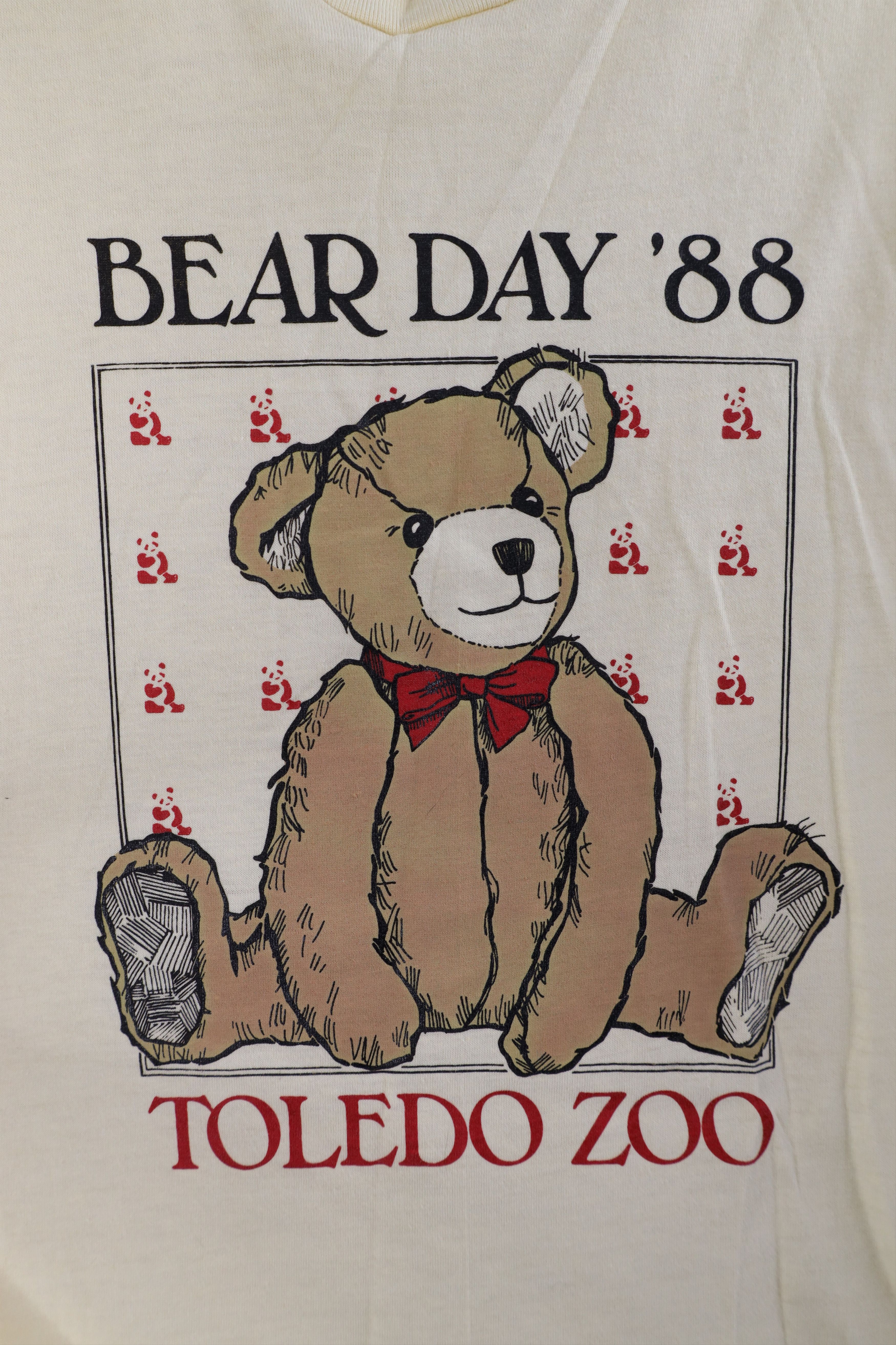 Vintage Vintage 80s Day Toledo Zoo Short Sleeve T-Shirt Yellow USA Size L / US 10 / IT 46 - 4 Thumbnail