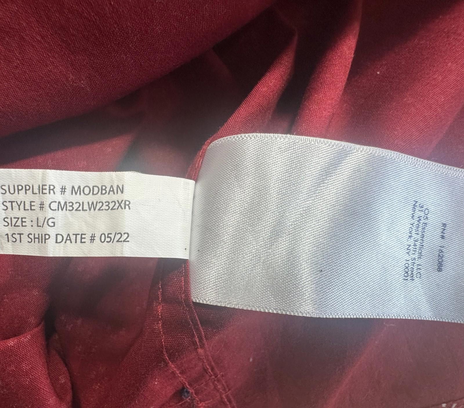 Chaps Ralph Lauren Chaps Slim Fit Blended Button Down Shirt Red L Size US L / EU 52-54 / 3 - 7 Thumbnail