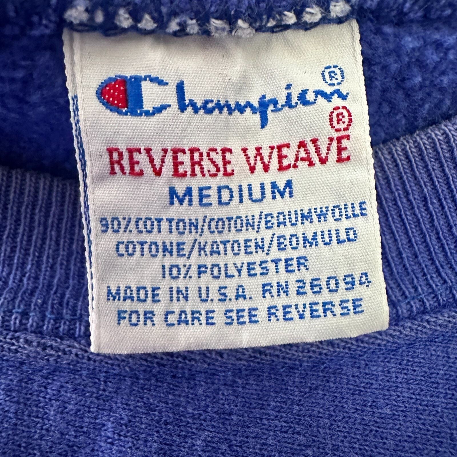 Champion Vintage Champion Reverse Weave Sweatshirt Men’s Medium Blue Size US M / EU 48-50 / 2 - 5 Thumbnail