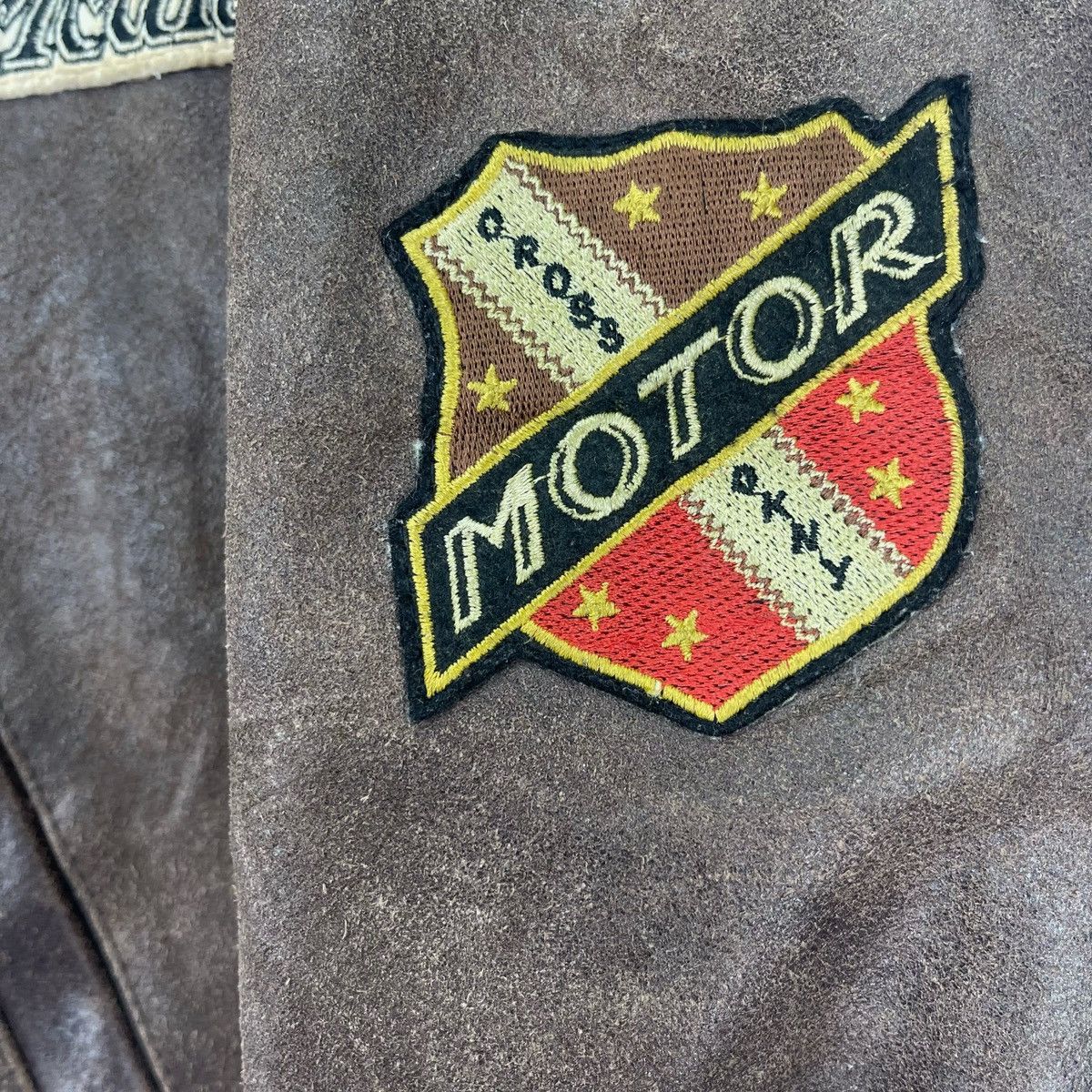 DKNY DKNY Patches Bomber Leather Jacket Size US M / EU 48-50 / 2 - 7 Thumbnail