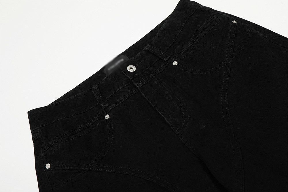 Jean American men's simple solid color casual straight jeans Size US 32 / EU 48 - 3 Thumbnail