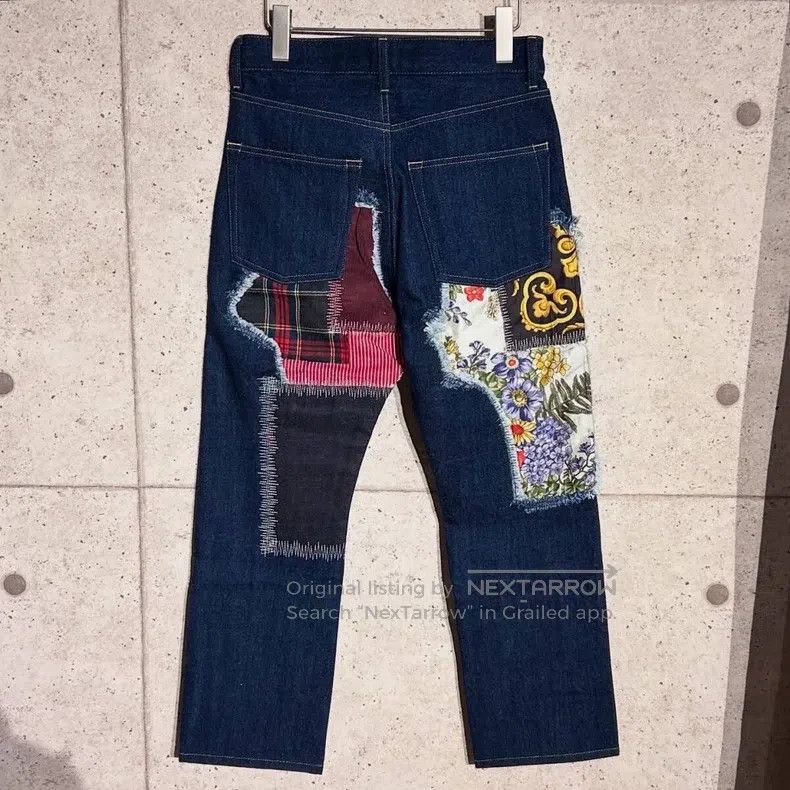 Junya Watanabe Junya Watanabe size XS Distressed cat whisker patched deni Size US 27 - 2 Thumbnail