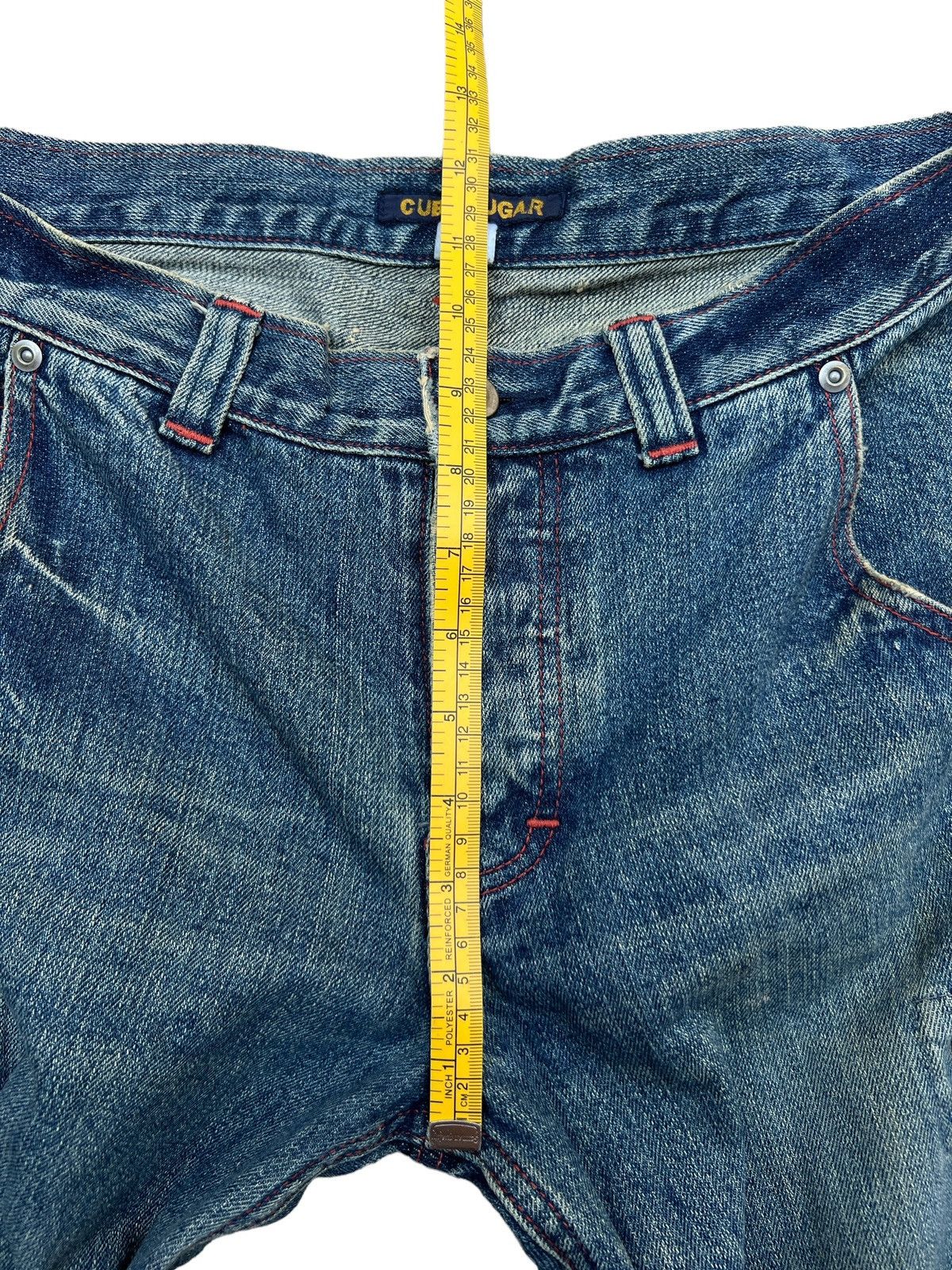 Japanese Brand Cube Sugar Multipocket Parachute Baggy Denim Jeans 33x31 Size US 33 - 11 Thumbnail