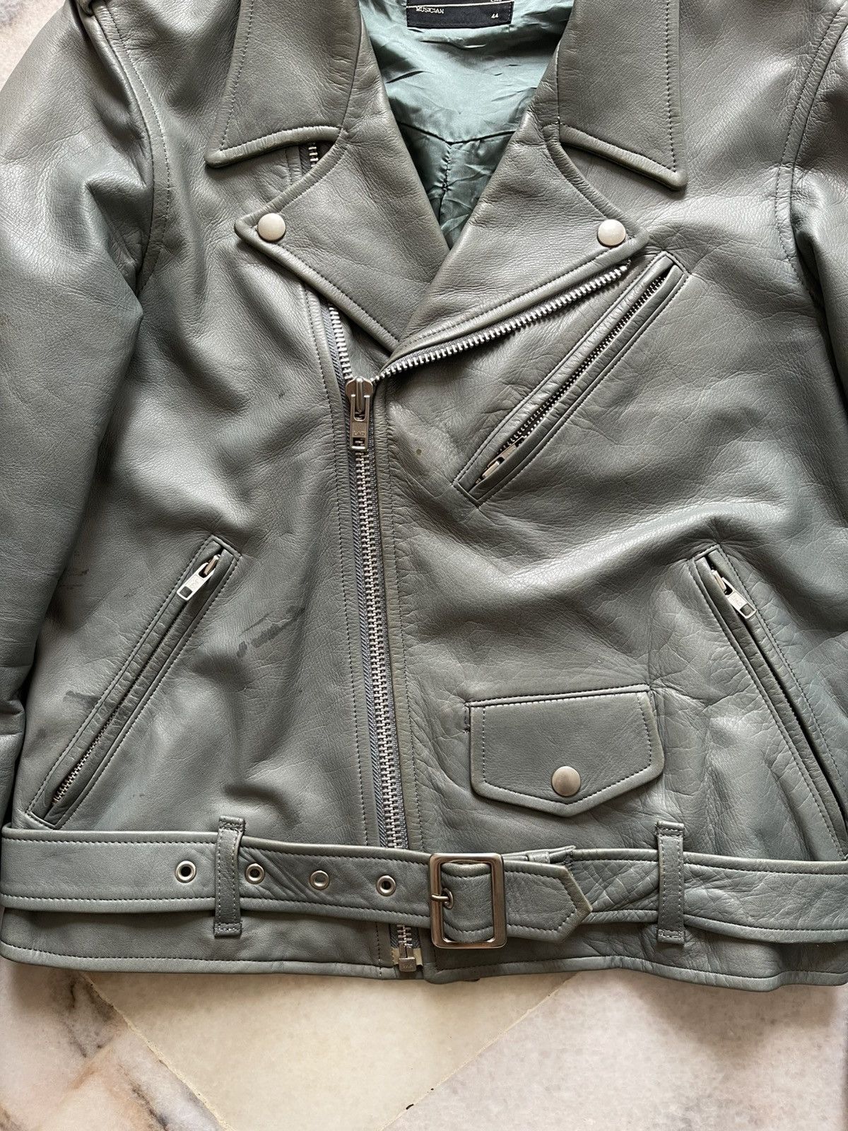 Lad Musician 2000s Led Musician Leather Bikers Jacket Size US S / EU 44-46 / 1 - 2 Thumbnail