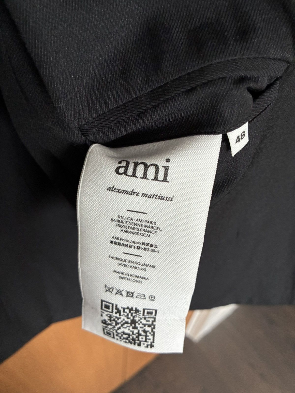AMI AMI Paris Two-Button Tailored Blazer - Grey - IT 48 Size 38R - 3 Thumbnail