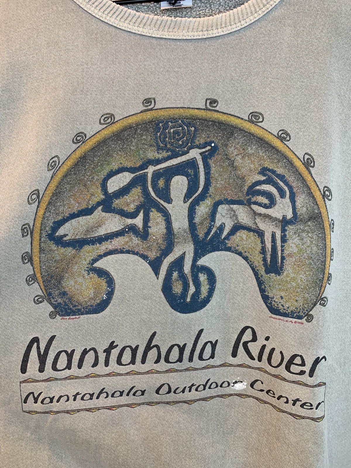Vintage *RARE* Vintage 90’s Nantahala River Single Stitch Sweatshirt Size US XL / EU 56 / 4 - 2 Thumbnail