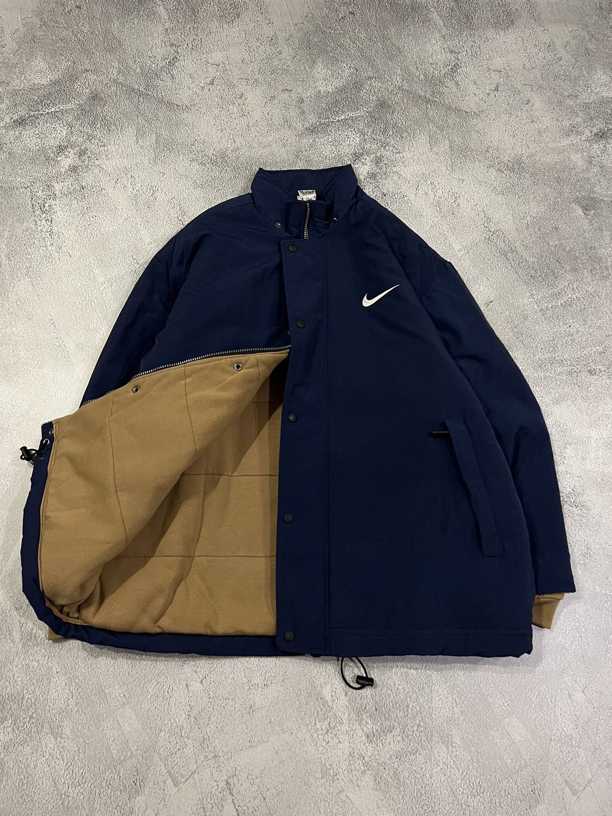 Nike × Vintage Vintage Y2k Nike Nylon Big Swoosh Jacket 00’s Size US L / EU 52-54 / 3 - 1 Thumbnail