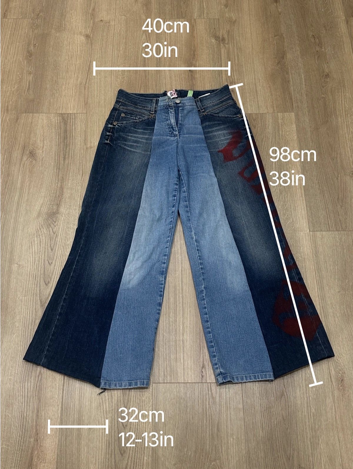 Other 2 Tone 1of1 VIKTRA Runway Flared Jeans Size US 30 / EU 46 - 6 Thumbnail