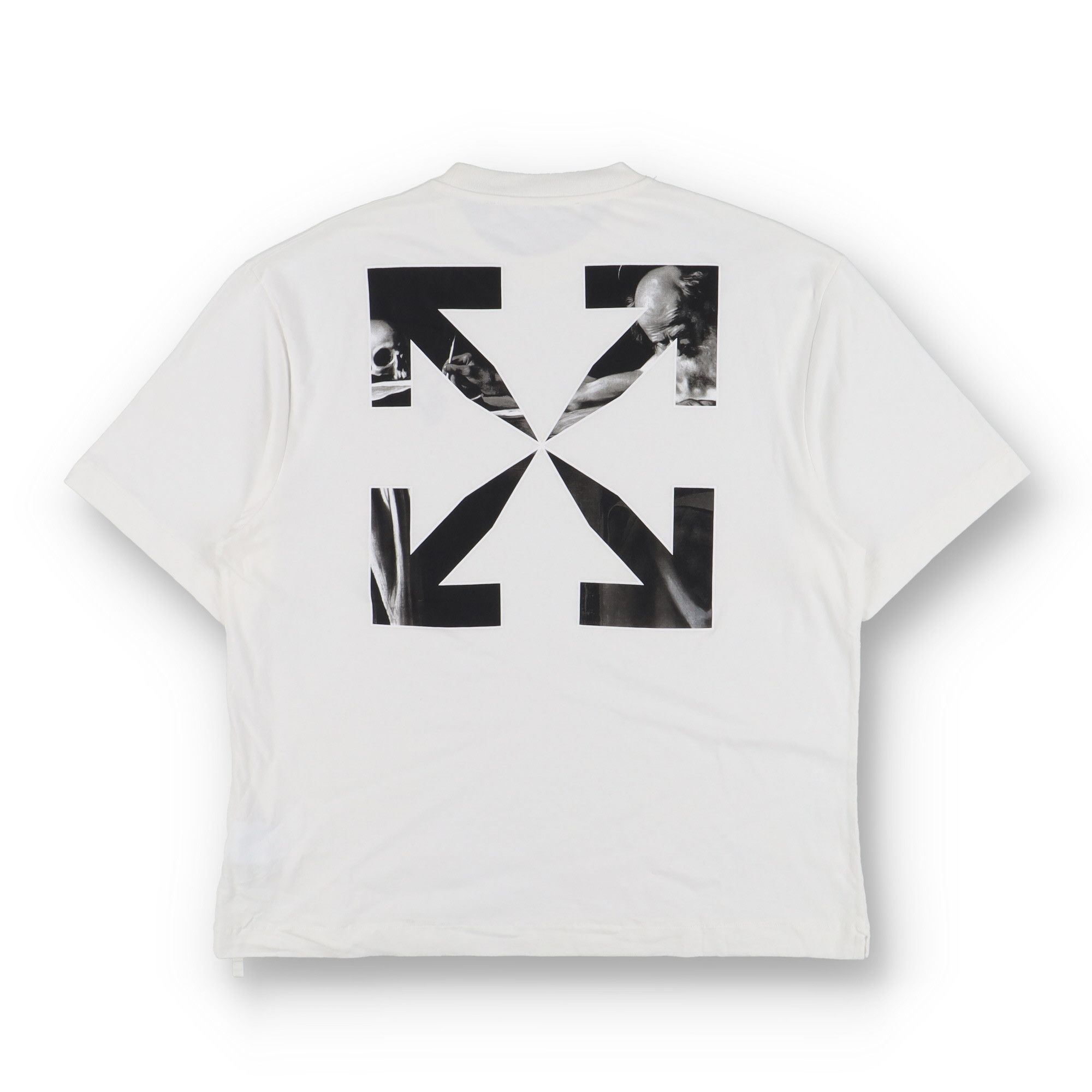 Off-White White Caravaggio Arrows Oversized Skate T-Shirt Size US XL / EU 56 / 4 - 1 Thumbnail
