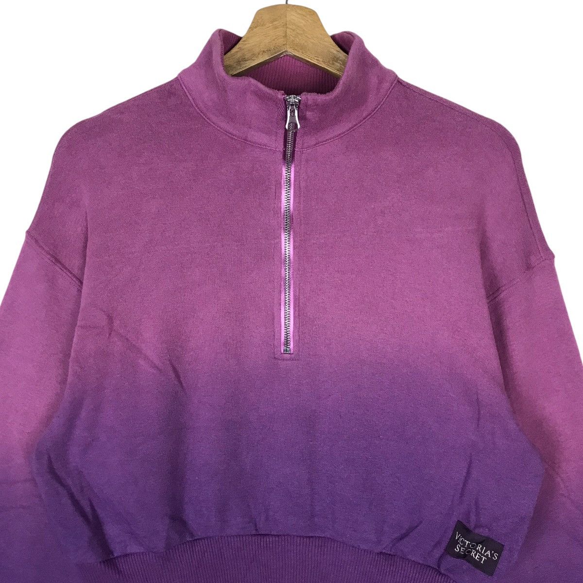 Victoria's Secret Vintage Victoria’s Secret Quarter Zip Pullover Jumper Size S / US 4 / IT 40 - 2 Thumbnail