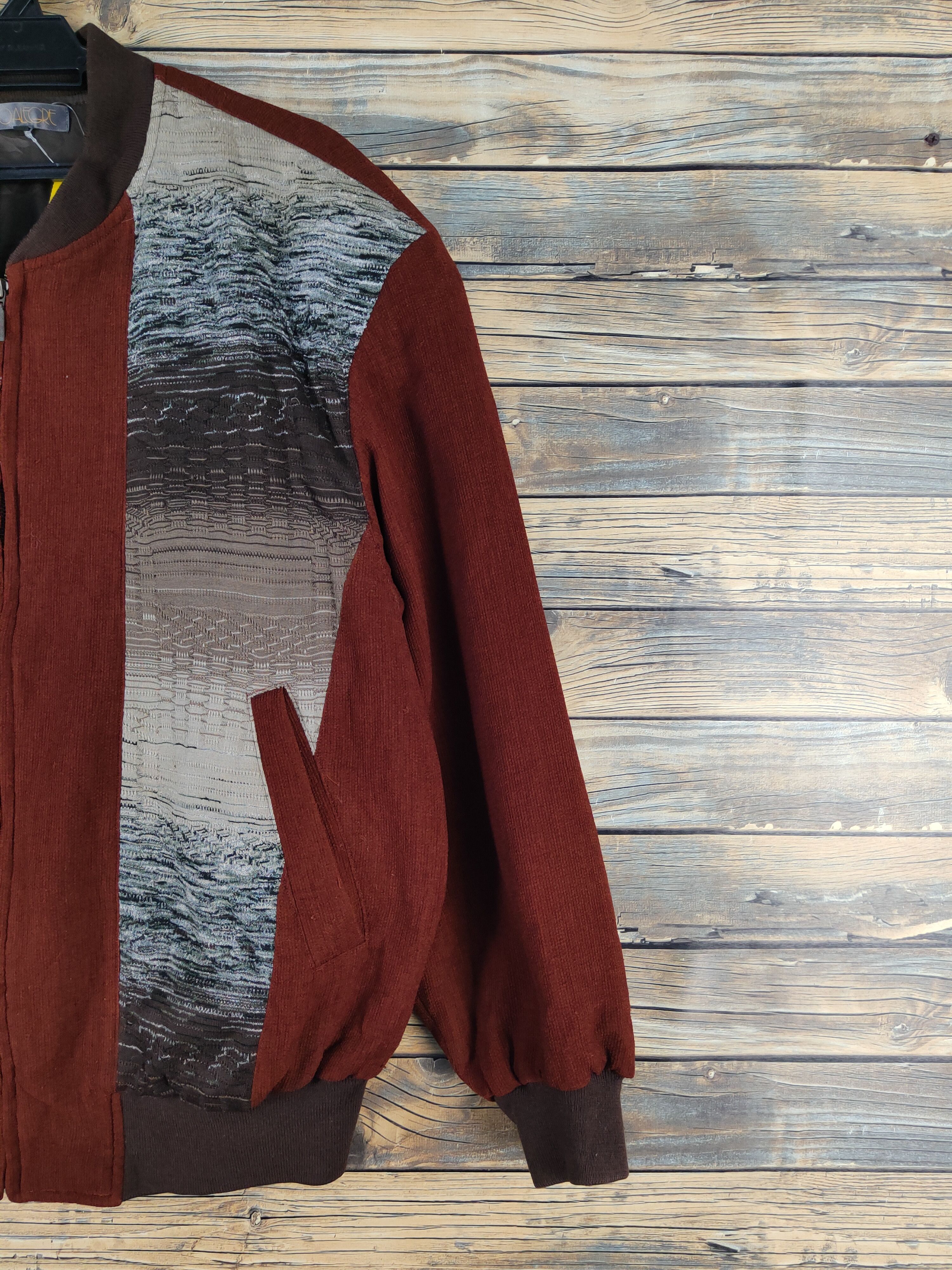 Japanese Brand Prio Alegre Dark Brown Sweater #W2054 Size US XL / EU 56 / 4 - 5 Thumbnail